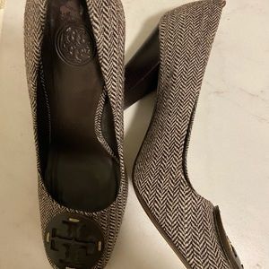 Authentic Tory Burch Tweed Heels